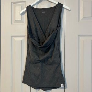 Lalabu Charcoal Gray Baby Wearing Sleeveless Tank Top Newborn Infant Sz Medium